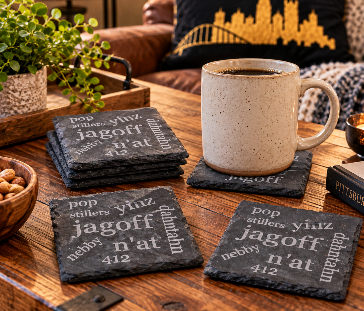 Slate Coaster - Pittsburghese Set of 4