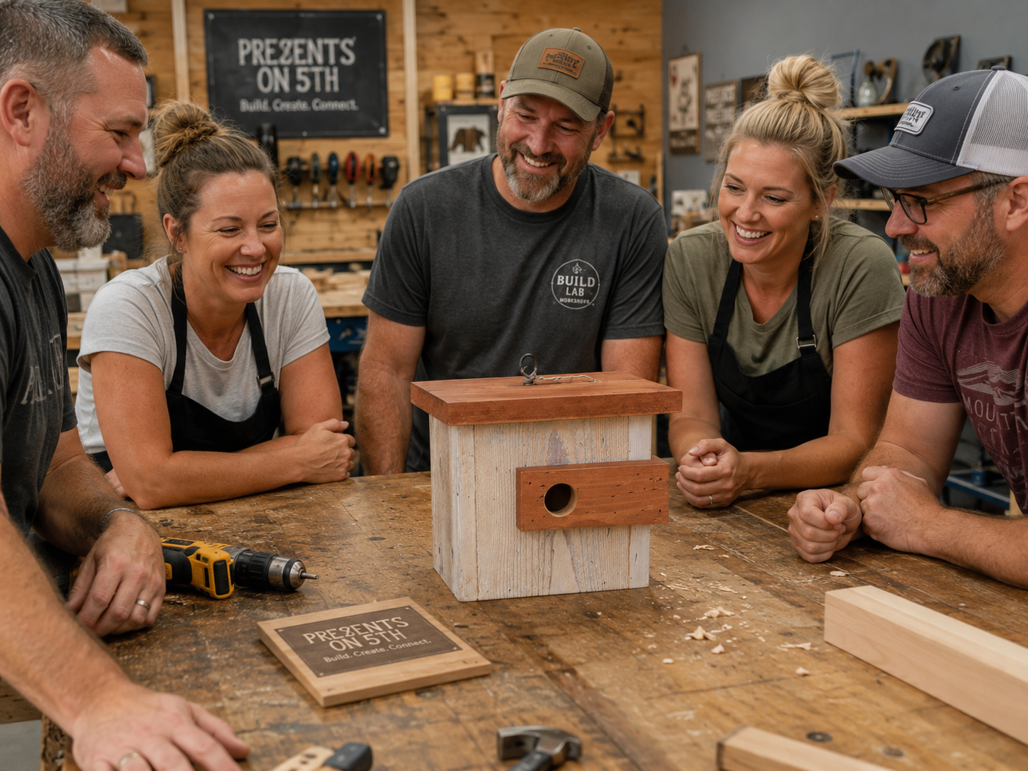 Modern Birdhouse Woodworking Workshop