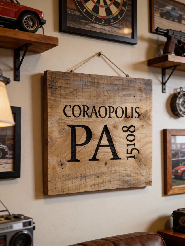 Pine City Sign 15x15