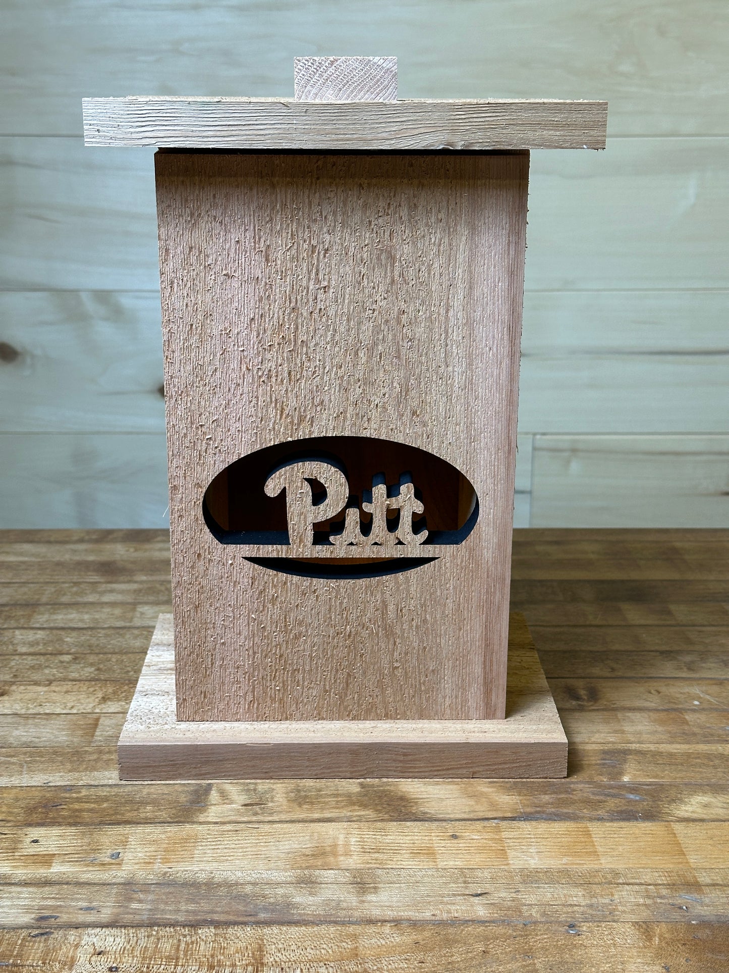 Themed Wood Lantern with Removable Front