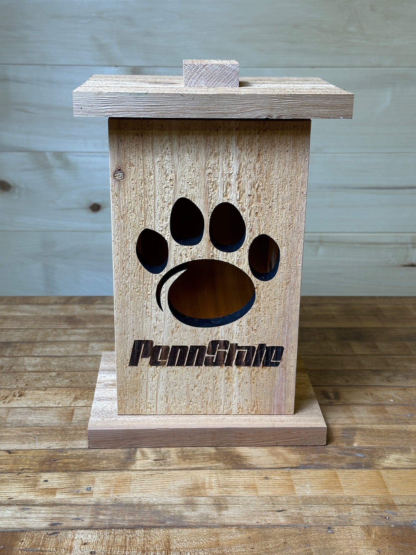 Themed Wood Lantern with Removable Front