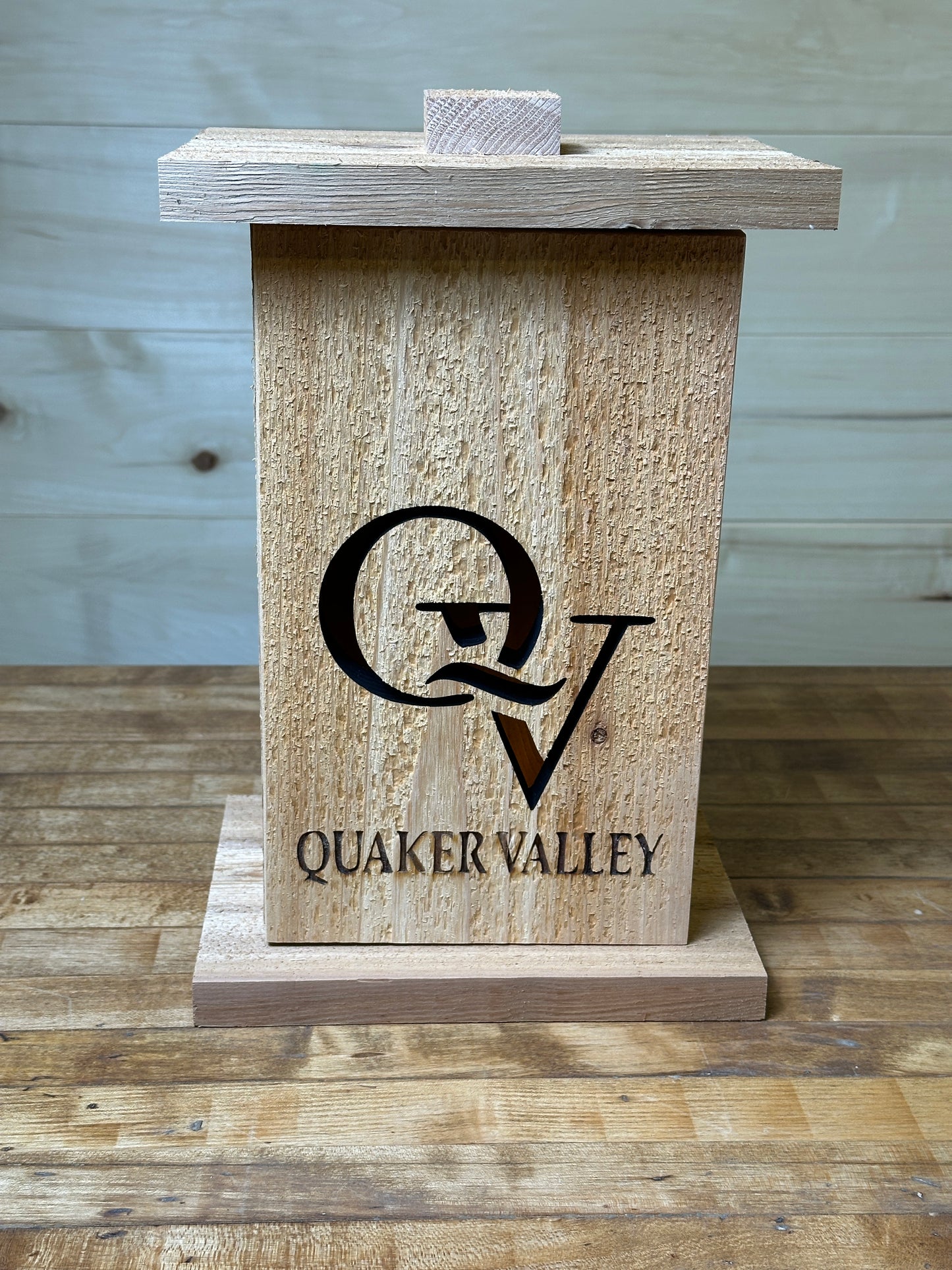 Themed Wood Lantern with Removable Front