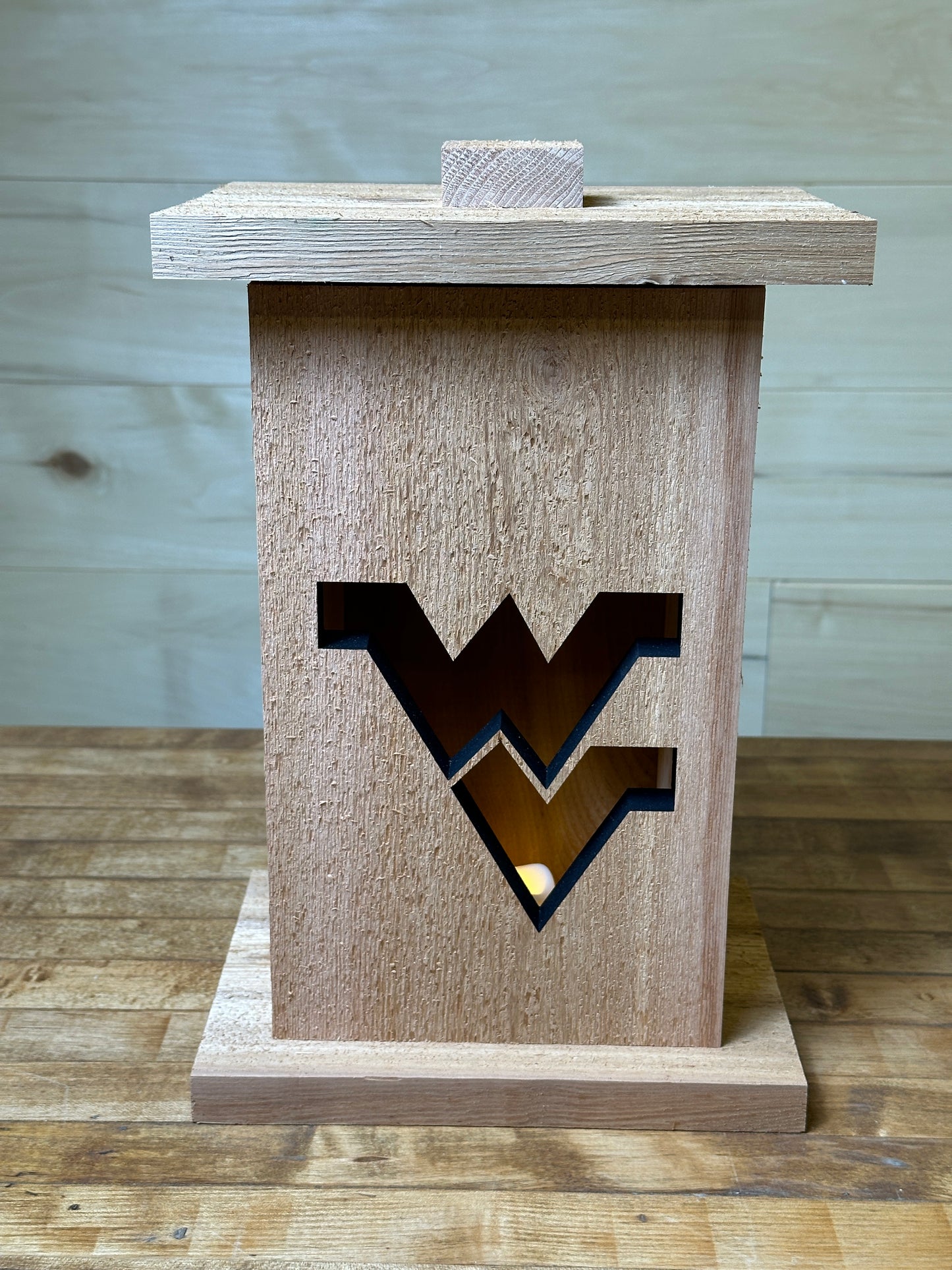 Themed Wood Lantern with Removable Front