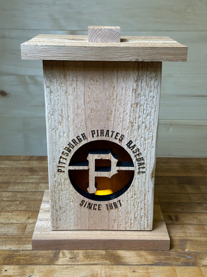 Themed Wood Lantern with Removable Front