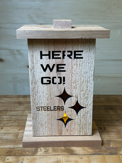 Themed Wood Lantern with Removable Front