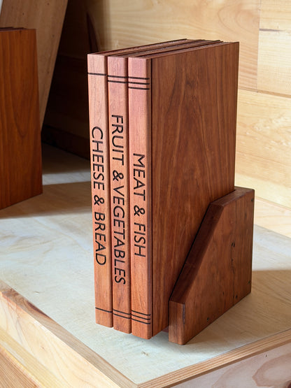 Handcrafted Cherry Wood Book Style Cutting Boards