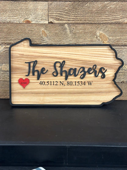 PA Shaped Wall Hanger Closing Gift