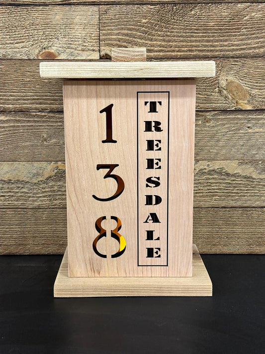 House Number Porch Lantern Closing Gift