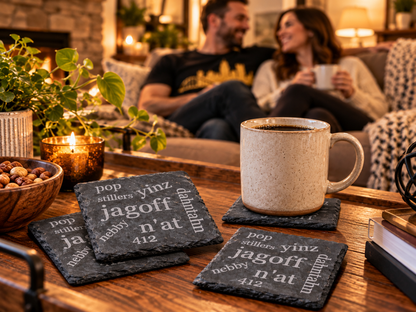 Slate Coaster - Pittsburghese Set of 4