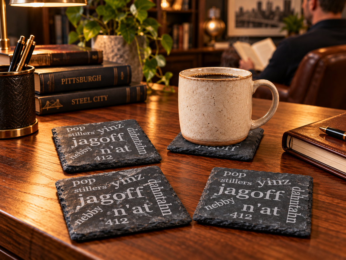 Slate Coaster - Pittsburghese Set of 4