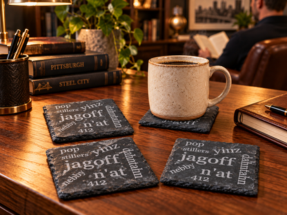 Slate Coaster - Pittsburghese Set of 4
