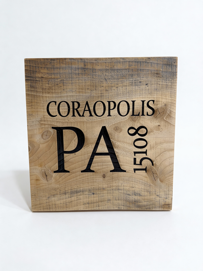 Pine City Sign 15x15