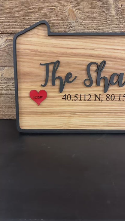 PA Shaped Wall Hanger Closing Gift