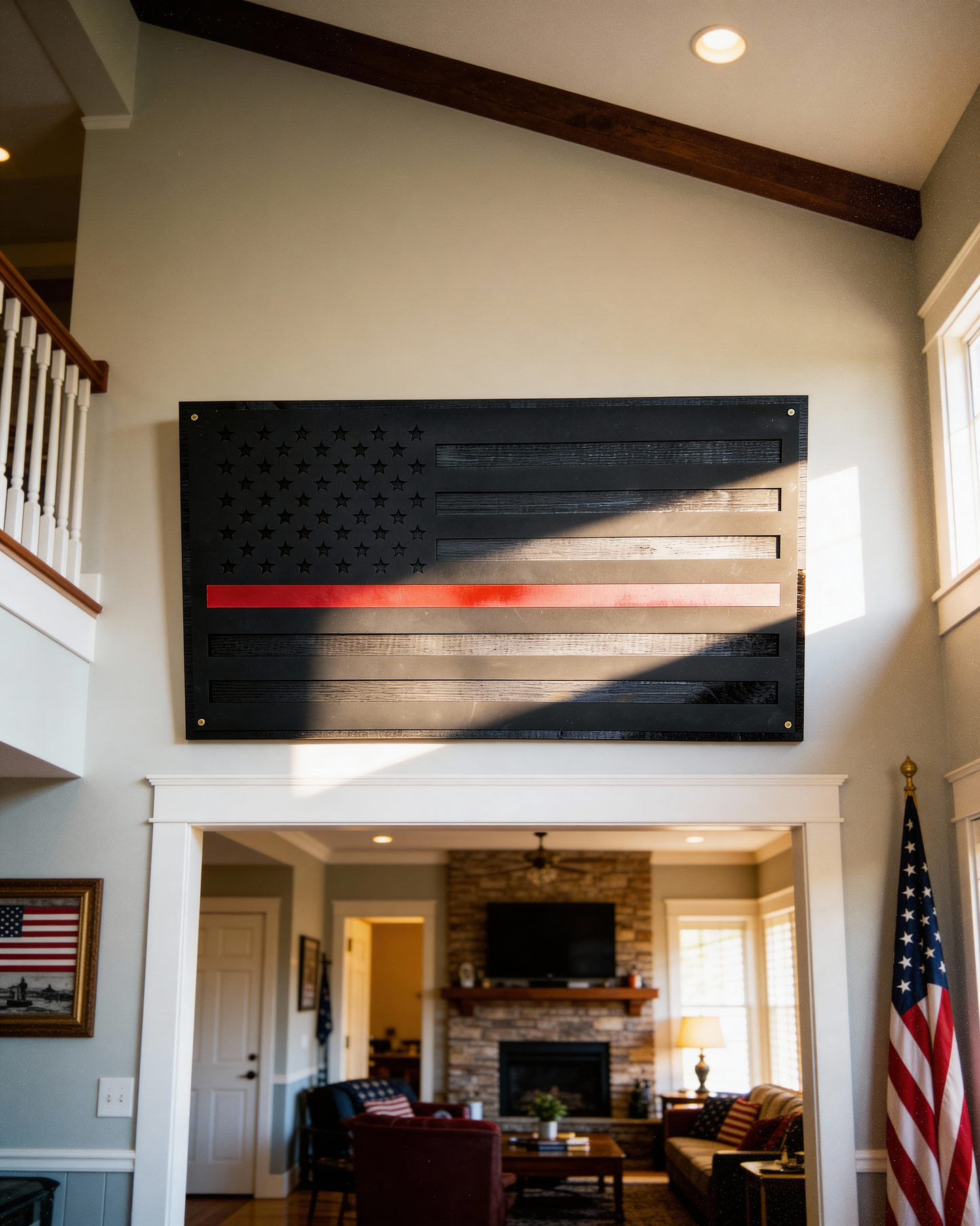 Blacked Out American Flag
