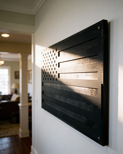 Blacked Out American Flag