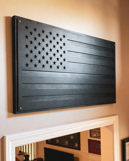 Blacked Out American Flag