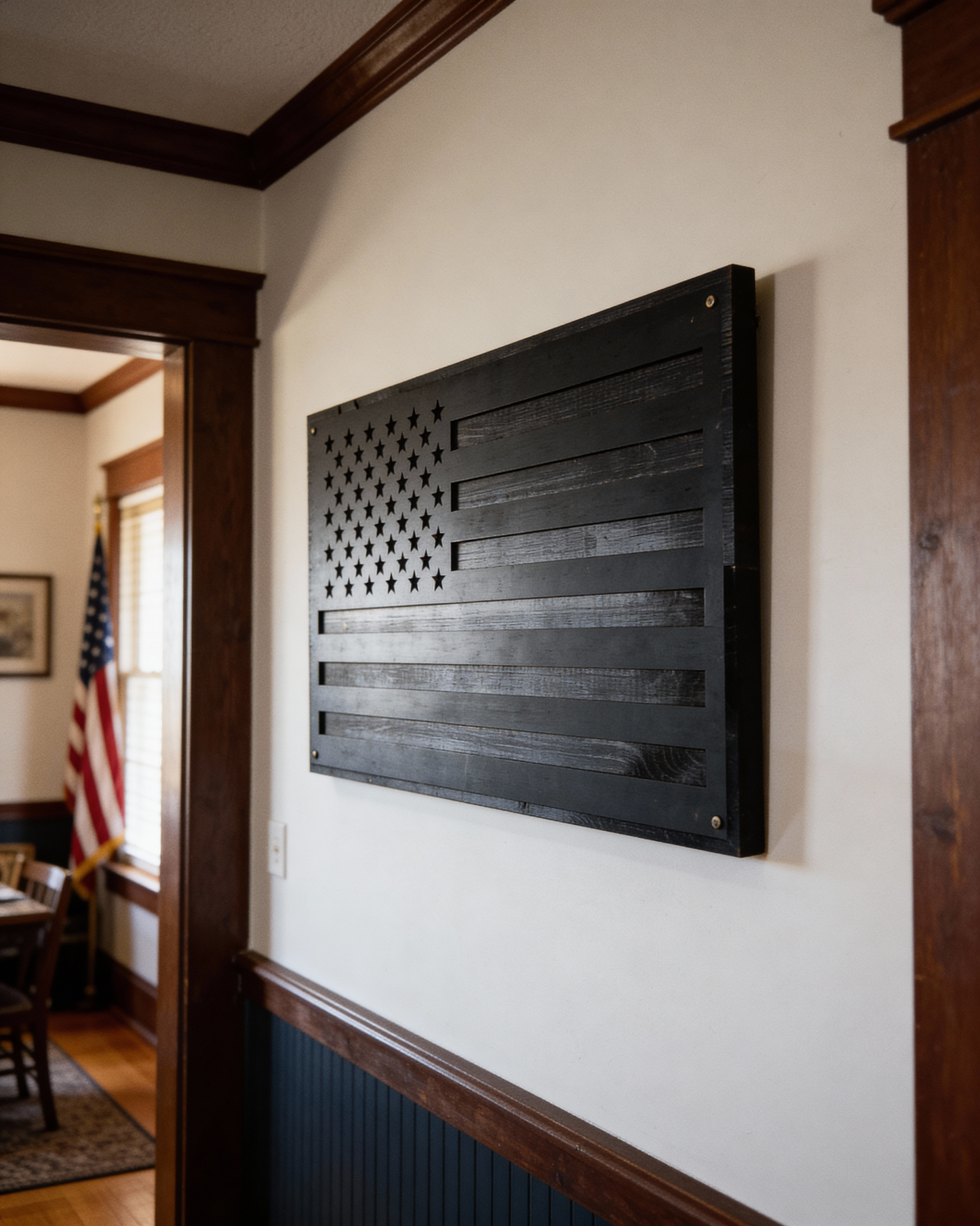 Blacked Out American Flag