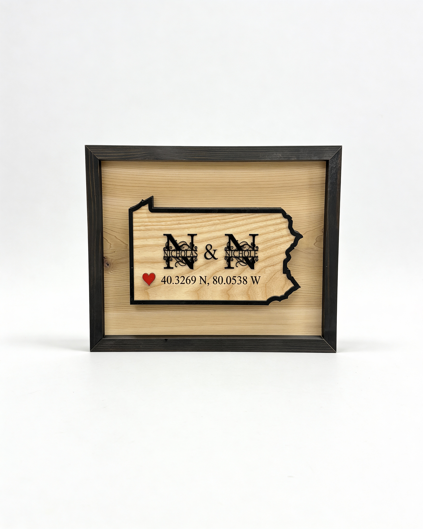 PA Monogram Wall Art