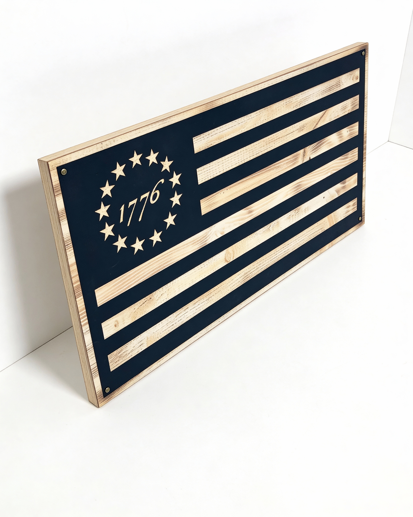 Betsy Ross Torched Pine Flag