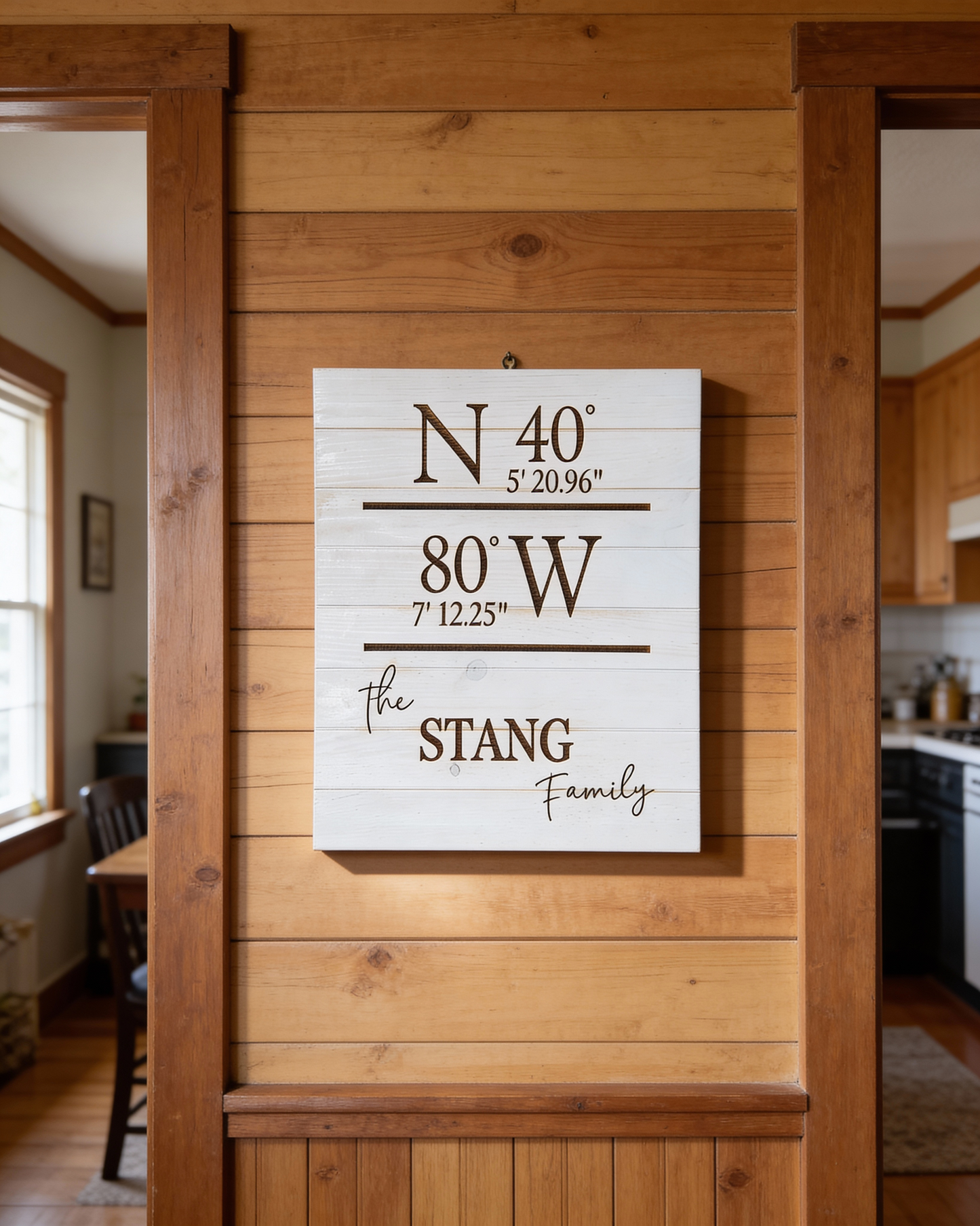 Name & GPS Wall Art