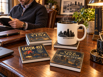 Yinzer Book Coasters